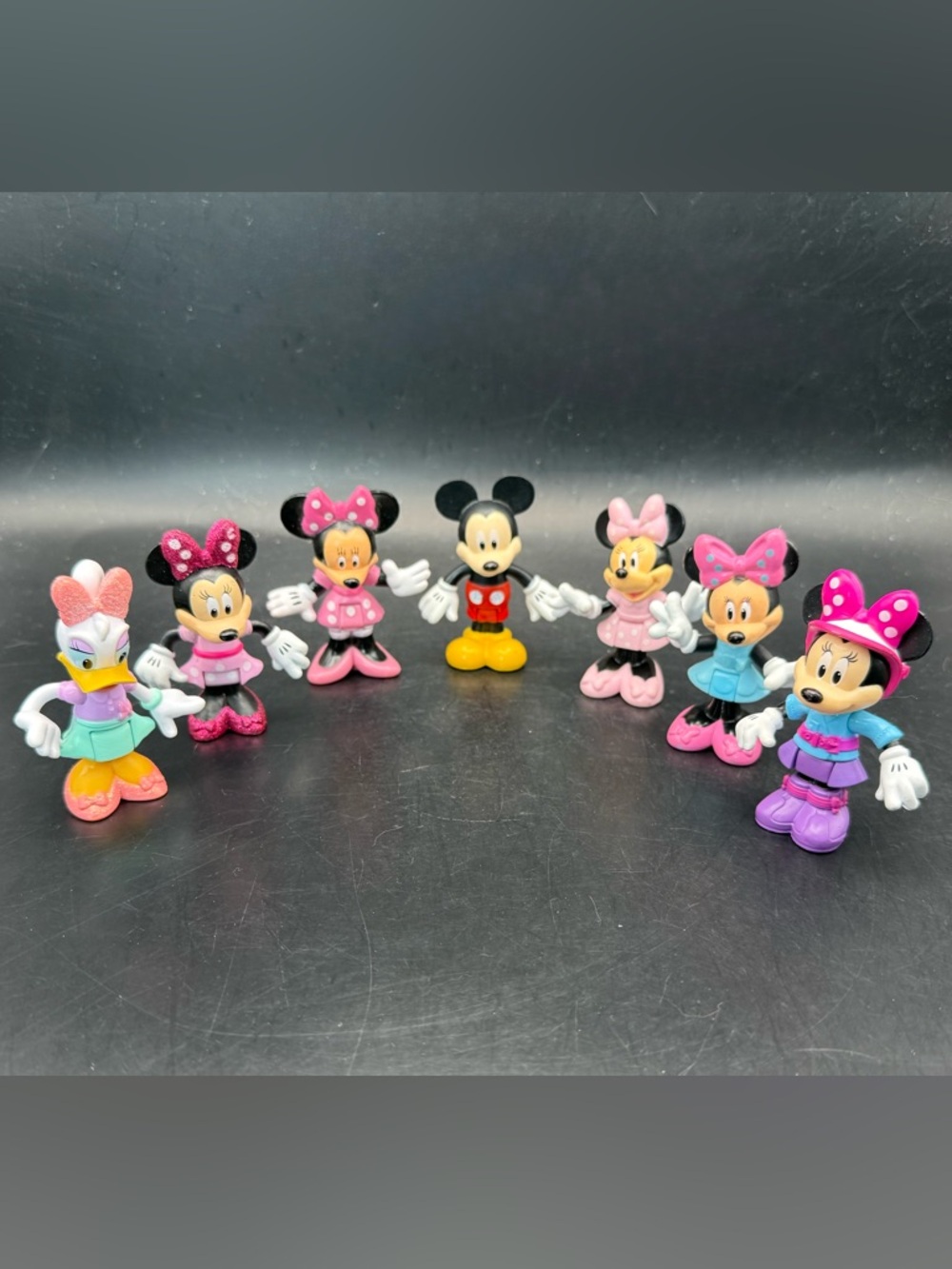 Disney Mickey Mouse Clubhouse Minnie, Mickey, Daisy Lot Of 7 Hinged 3" Figures